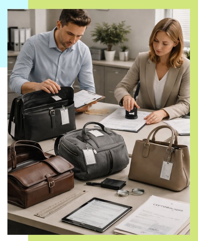 Сертификация сумок в Первоуральске от 7720 руб. | Алешин-Прв