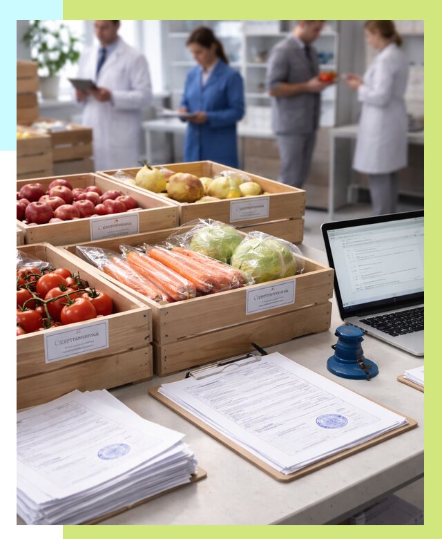 Сертификация овощей и фруктов в Первоуральске от 8749 р. | Алешин-Прв