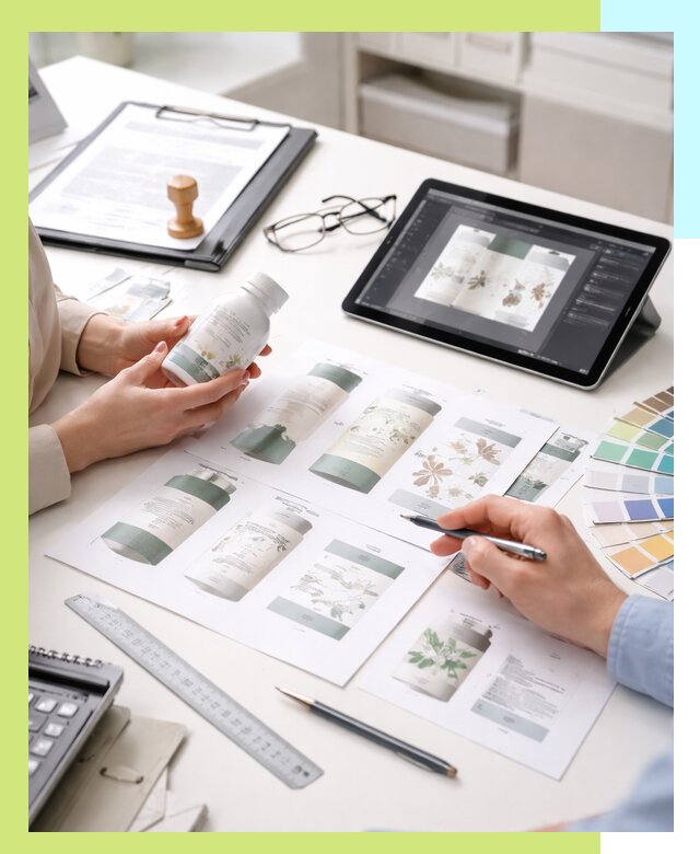 Профессиональная разработка дизайна и текста этикетки продукции в Первоуральске