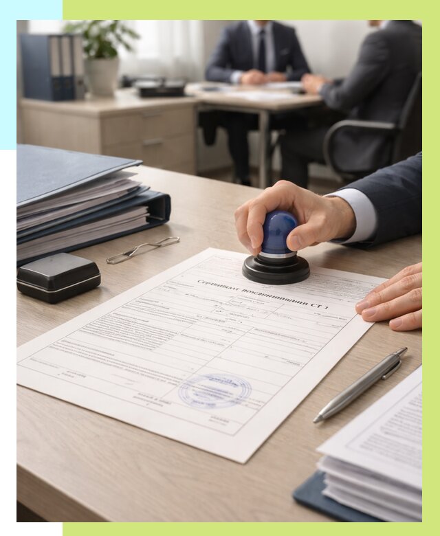 Сертификат происхождения СТ 1 в Первоуральске от 4632 р. | Алешин-Прв