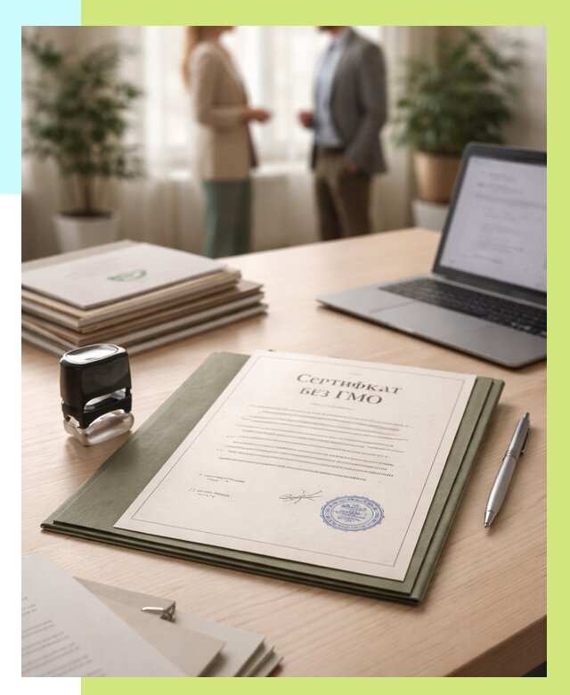 Сертификат без ГМО в Первоуральске от 7720 р. оформить срочно Алешин-Прв