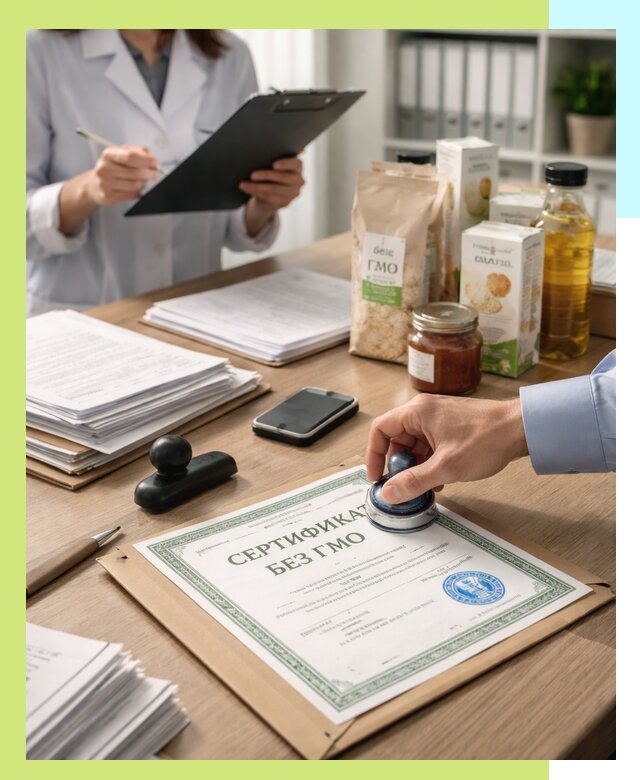 Получение сертификата Без ГМО для продукции в Первоуральске