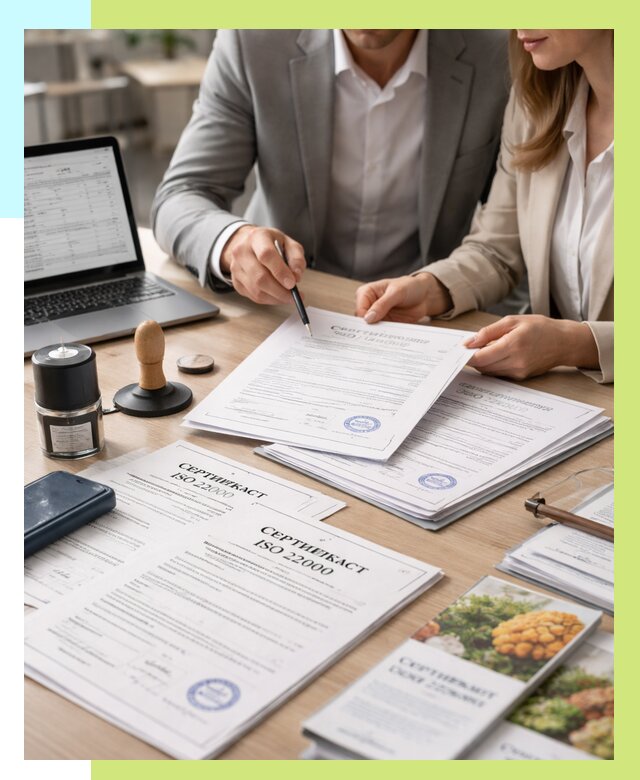 Сертификат ISO 22000 в Первоуральске от 41172 р. под ключ | Алешин-Прв